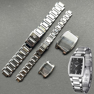 天王GT3518原装钨钢表带加长节表壳玻璃LT3518女表表扣头节工字架