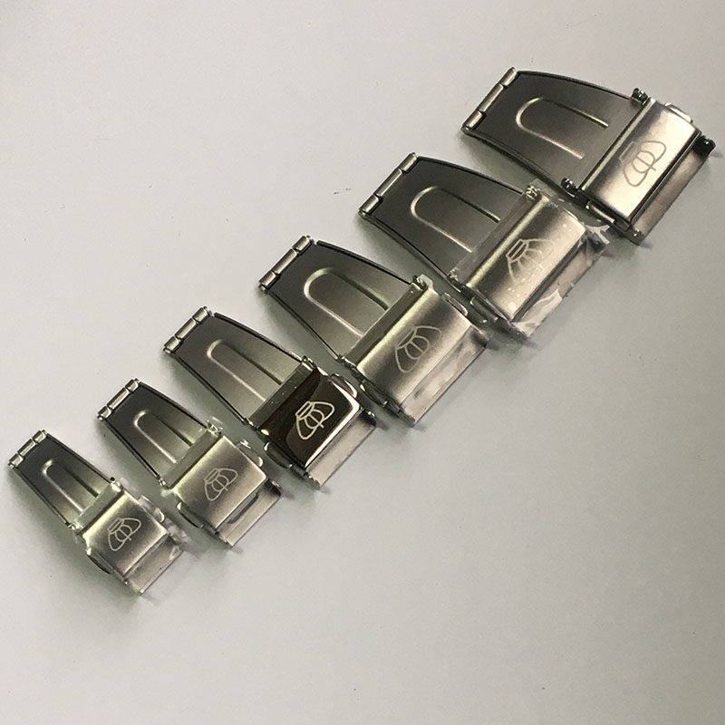 天王原装正品双按键折叠扣原厂轻薄精钢扣表扣按制扣连体扣石英表