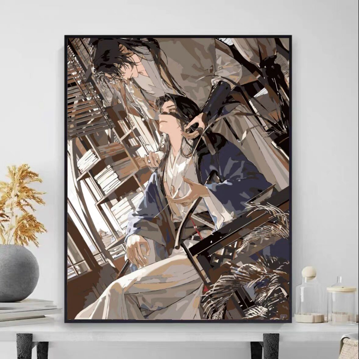 杀破狼原耽动漫古风人物数字油画diy填色学生减压手工油彩画礼物