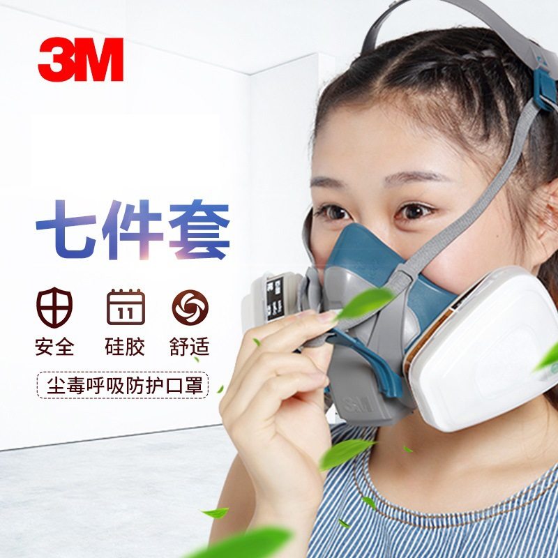 3M防毒面具喷漆化工防护面罩双滤盒呼吸防毒口罩套装6502QL配6000|ruв категории оборудование/инструменты, строительство защиты, для защиты органов дыхания, респиратор - от Buy2taobao.com для оказания профессиональной услуги покупки агента Taobao