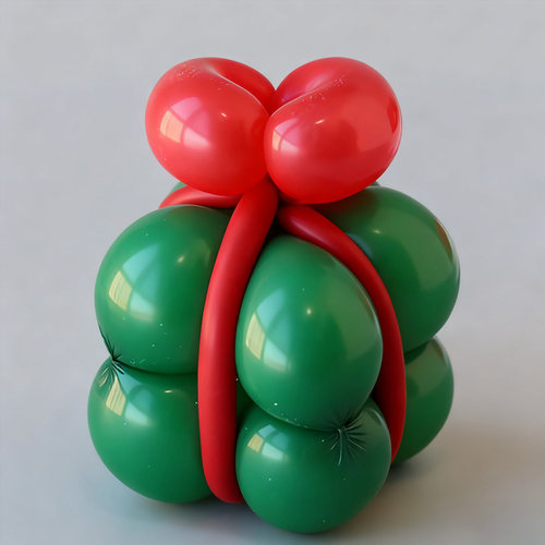 圣诞节礼物气球摆件拍照道具装饰