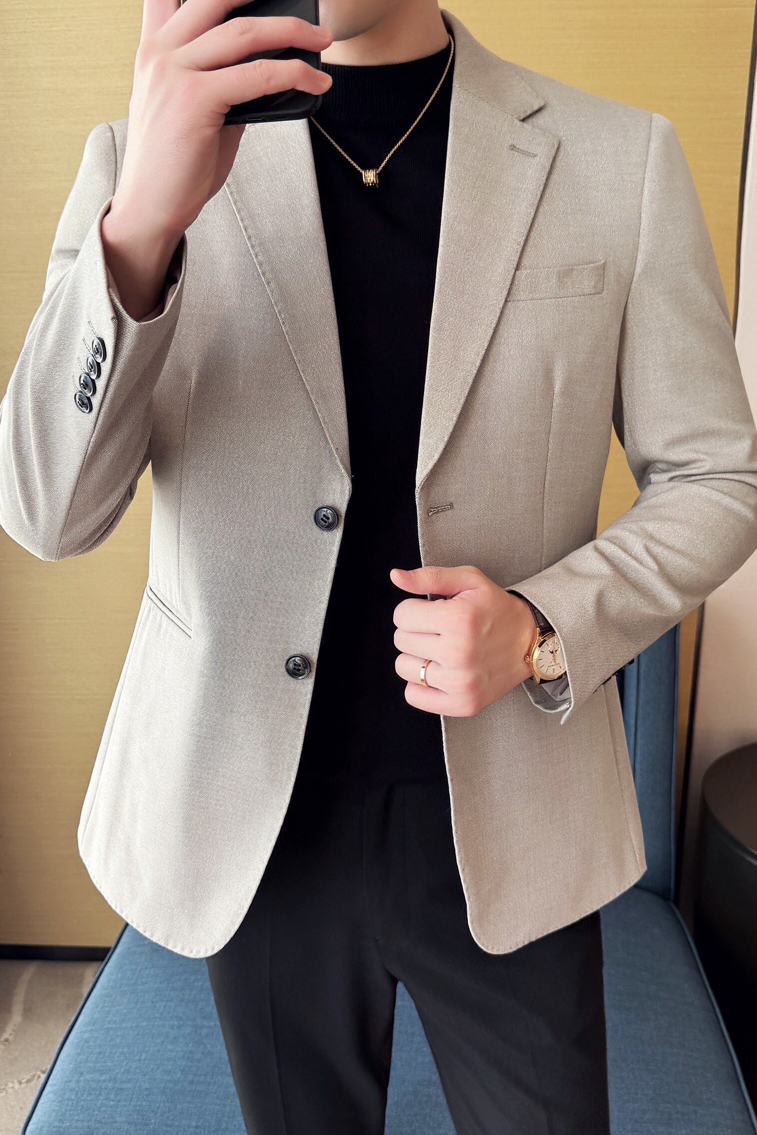 银丝混纺时尚休闲西装外套男士韩版修身西服DX59-P155,男装西服套装,星座1606-1