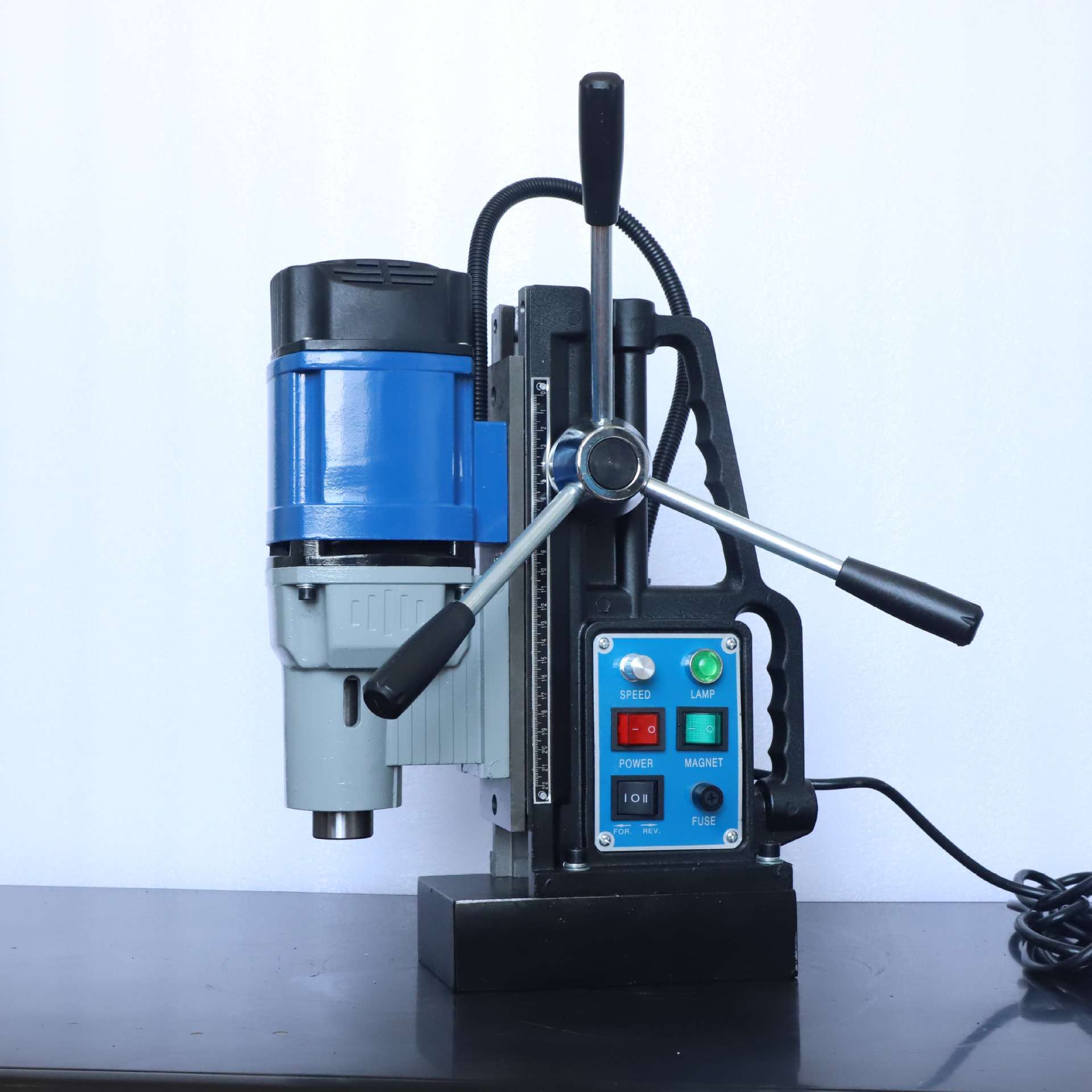 磁力钻多功能钻J1CD-23S孔取芯攻丝调速台式小型磁座钻卧式吸铁磁