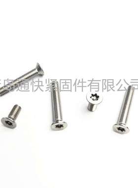 ISO 14581梅花槽沉头螺钉 不锈钢梅花沉头带柱防盗螺钉 螺丝定 做