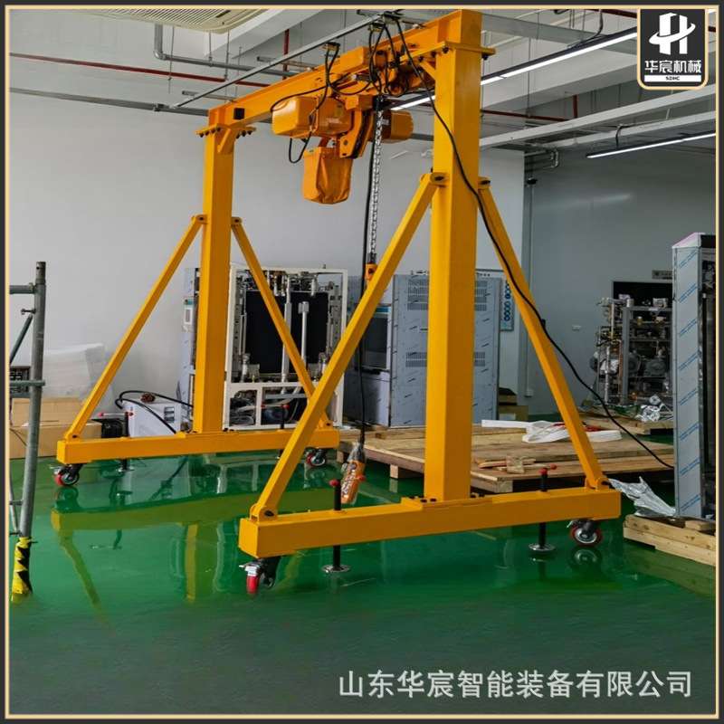 龙门架起重机移动手推简易工字钢万向轮吊机3吨小型可拆卸龙门吊
