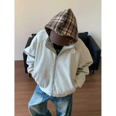 NANSSE美式呢料加厚夹克棉服男款