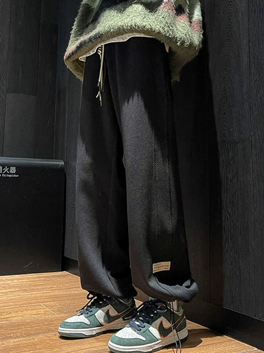 Весенние летние штаны для школьников, трендовые джинсы с начесом, повседневные брюки, оверсайз