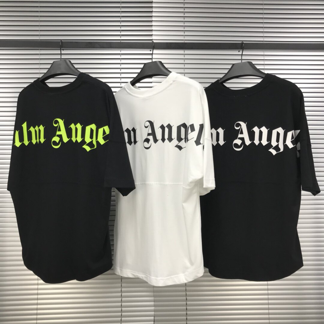 高版本 palm棕榈天使angles 20ss 蝙蝠袖 ins爆字母男女短袖t恤
