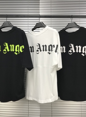 高版本 palm棕榈天使angles 20ss 蝙蝠袖 ins爆字母男女短袖t恤