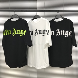 本 ins爆字母男女短袖 palm棕榈天使angles 蝙蝠袖 t恤 20ss 高版