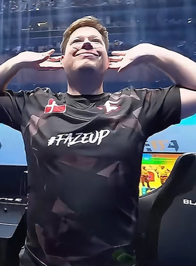 2024上海major赛faze战队Karrigan定制短袖csgo赛服frozen同款