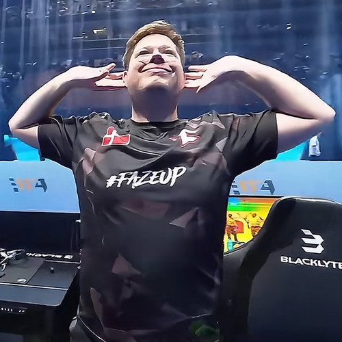 2024上海major赛faze战队Karrigan定制短袖csgo赛服frozen同款