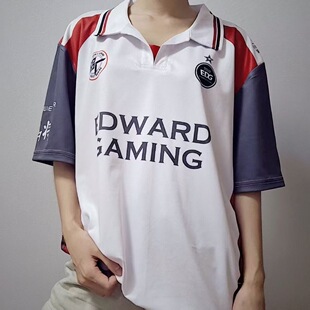 EDG无畏契约26瓦罗兰特伦敦大师赛短袖POLO衫ZMJJKK英伦风男队服