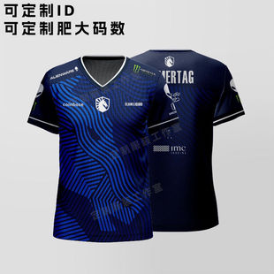 TEAM LIQUID 2024队服定制液体T恤dota2周边李逵战队CSGO短袖tee