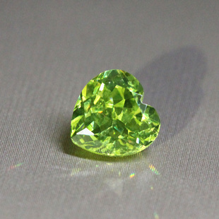 爱心宝石8心形金绿宝石金宝柱未镶嵌戒面裸石尖底彩色戒指面彩宝