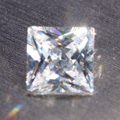 公主方正方形白钻锆石裸石D色白色瑞士钻戒指戒面吊坠项链未镶嵌