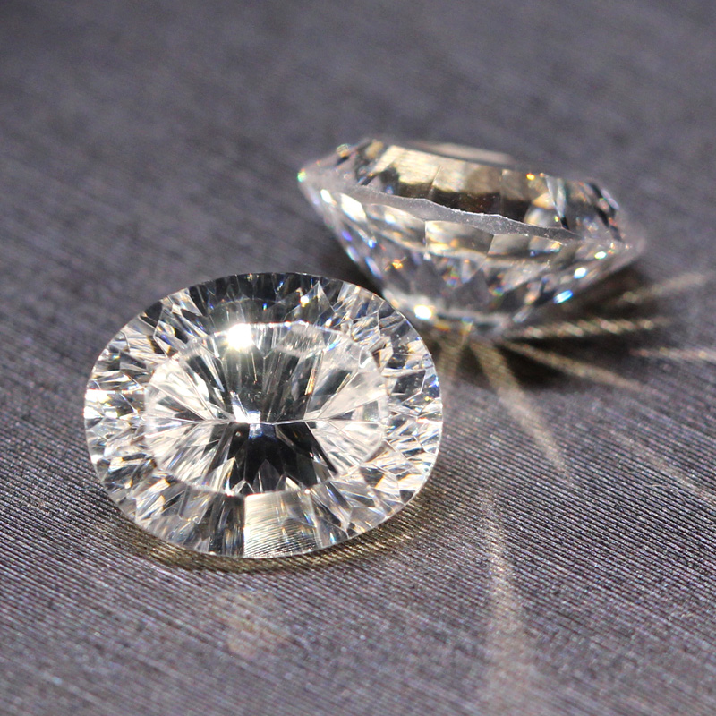 千禧切割白钻锆石裸石D色VVS