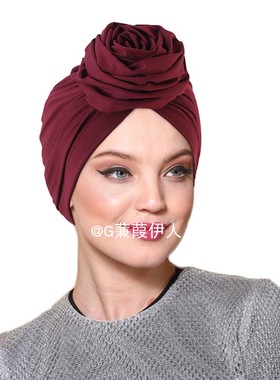 民风盘花头巾帽套头帽中东装饰帽子turban hat wowen Middle East