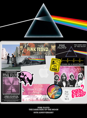 原创pink floyd摇滚平克·弗洛伊德笔记本电脑摩托车架子鼓贴纸画