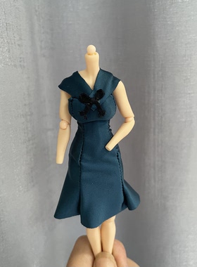 现货6寸寿屋机娘女神1/12分figma手办一字肩弹力紧身鱼尾布裙子