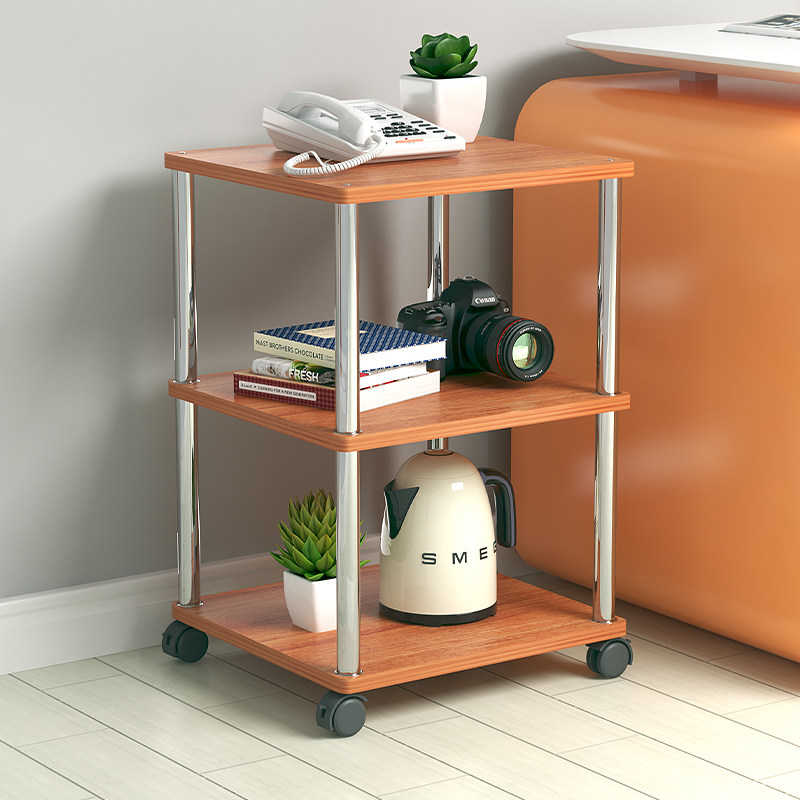 置物架夹缝带轮小推车小尺寸收纳架打印机架二三四层长40宽50架子