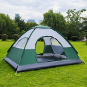 帐篷户外2人野营加厚装 4人露营野外防雨沙滩防晒 备便携自动弹开3