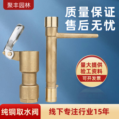 全铜绿化快速取水器地插取水杆