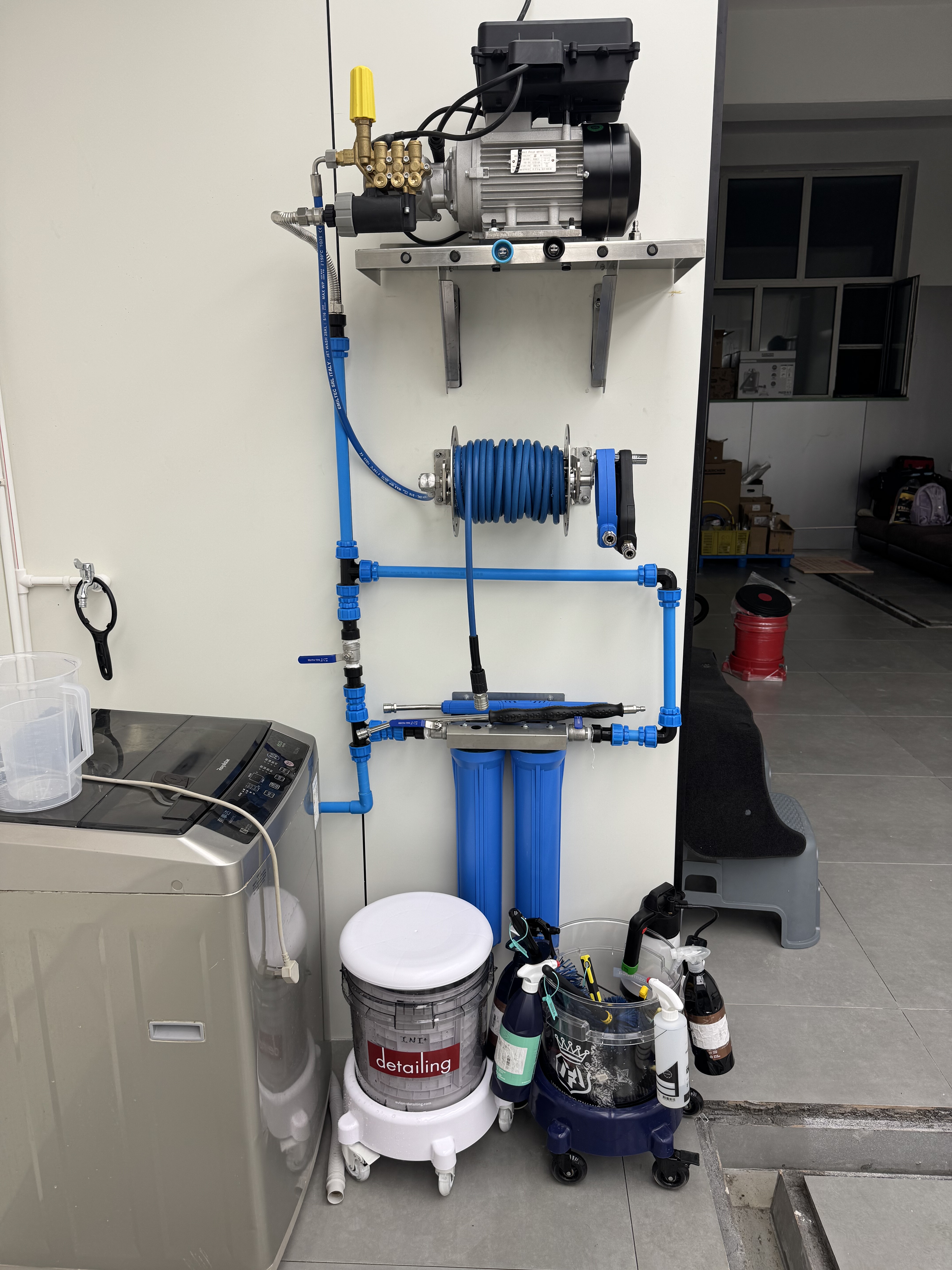 不锈钢卷管器洗车机支架