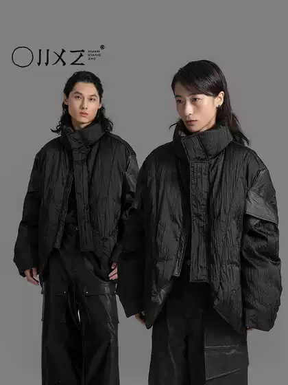 Illusionist Original Design Winter New Short Thickened White Duck down Jacket Men's Loose Coat Puffer Jacket Women's
