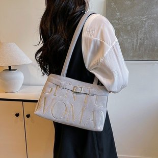 女士时尚 单肩托特包女大容量2025新款 通勤包上班手提袋高级感包包