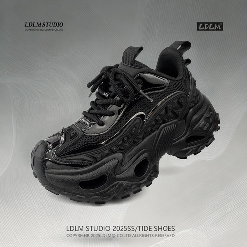 7CM轻质厚底巴黎轮胎机甲老爹鞋