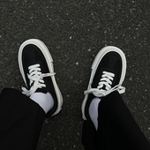 厚底饼干德训鞋 男女厚底增高面包板鞋 帆布鞋 两点浪漫2023新款 板鞋