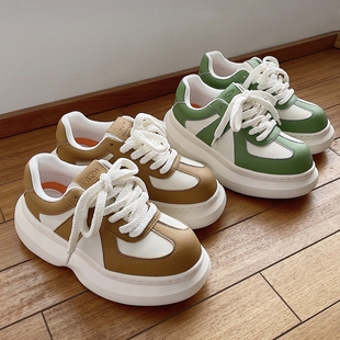 男7CM轻质厚底增高德训板鞋 两点浪漫2026春夏新款 丑萌老爹鞋