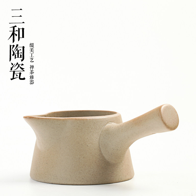 粗陶功夫茶具土陶公道杯陶瓷分
