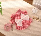 狗狗衣服衣棉质超薄透气公主裙牵引扣泰迪比熊猫咪兔兔 牵引绳