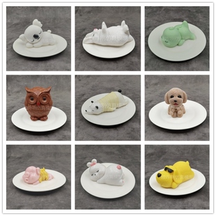 仿真慕斯可爱动物考拉泰迪狗抱抱龙网红蛋糕甜品模型定制摆件直销