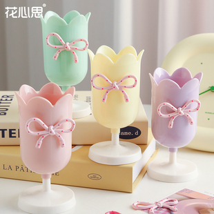 母亲节郁金香花瓶单支小花束插花杯礼盒花盒插花diy材料花店资材