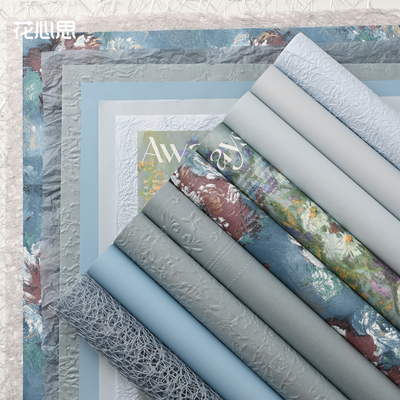 月色如银系列鲜花包装纸