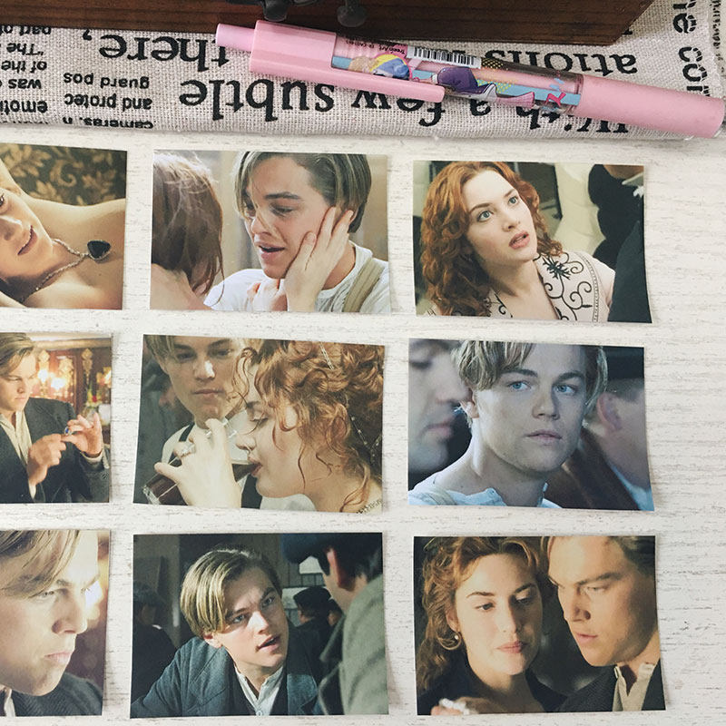 泰坦尼克号贴纸 titanic电影剧照小李子莱奥纳多杰克道森罗丝贴画