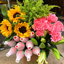 鲜花云南基地直发玫瑰花香水百合花家用插花花卉康乃馨向日葵鲜切