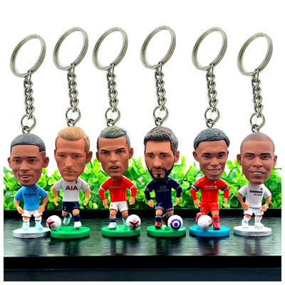 足球人偶公仔梅西C罗钥匙扣挂饰