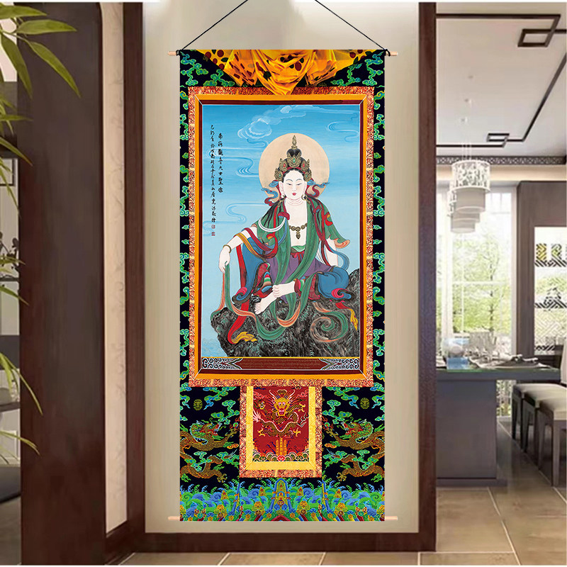 吉祥四瑞藏式客厅装饰画大象画像挂毯/壁毯