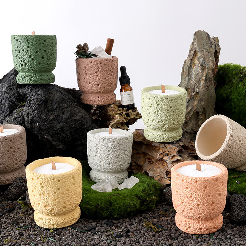蜡烛杯蜡烛容器空杯香薰蜡烛杯浪漫香氛伴手礼物直销创意水泥