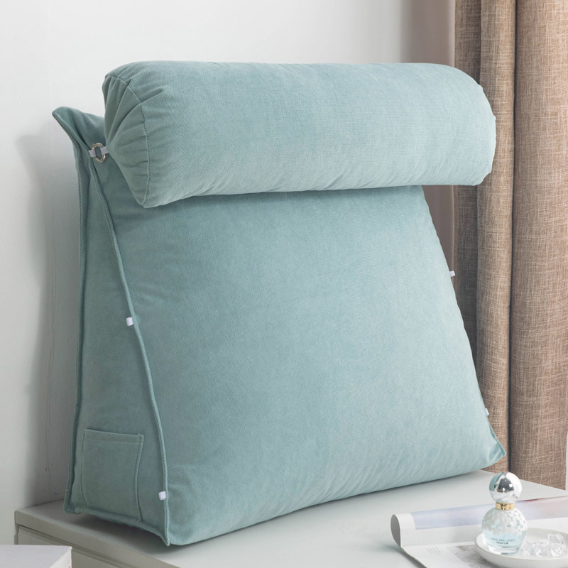 北欧床头靠垫大靠背榻榻米软包孕妇喂奶护腰床上靠枕沙发三角床靠