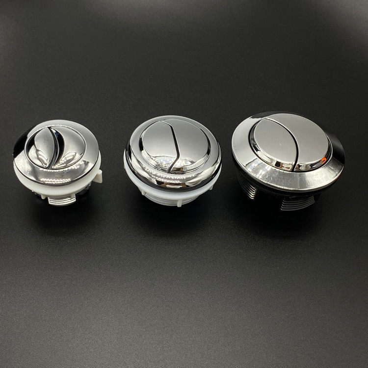 马桶按钮双按通用冲水按钮按键坐便器水箱配件按压冲水器开关圆形