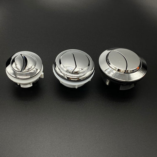 马桶按钮双按通用冲水按钮按键坐便器水箱配件按压冲水器开关圆形