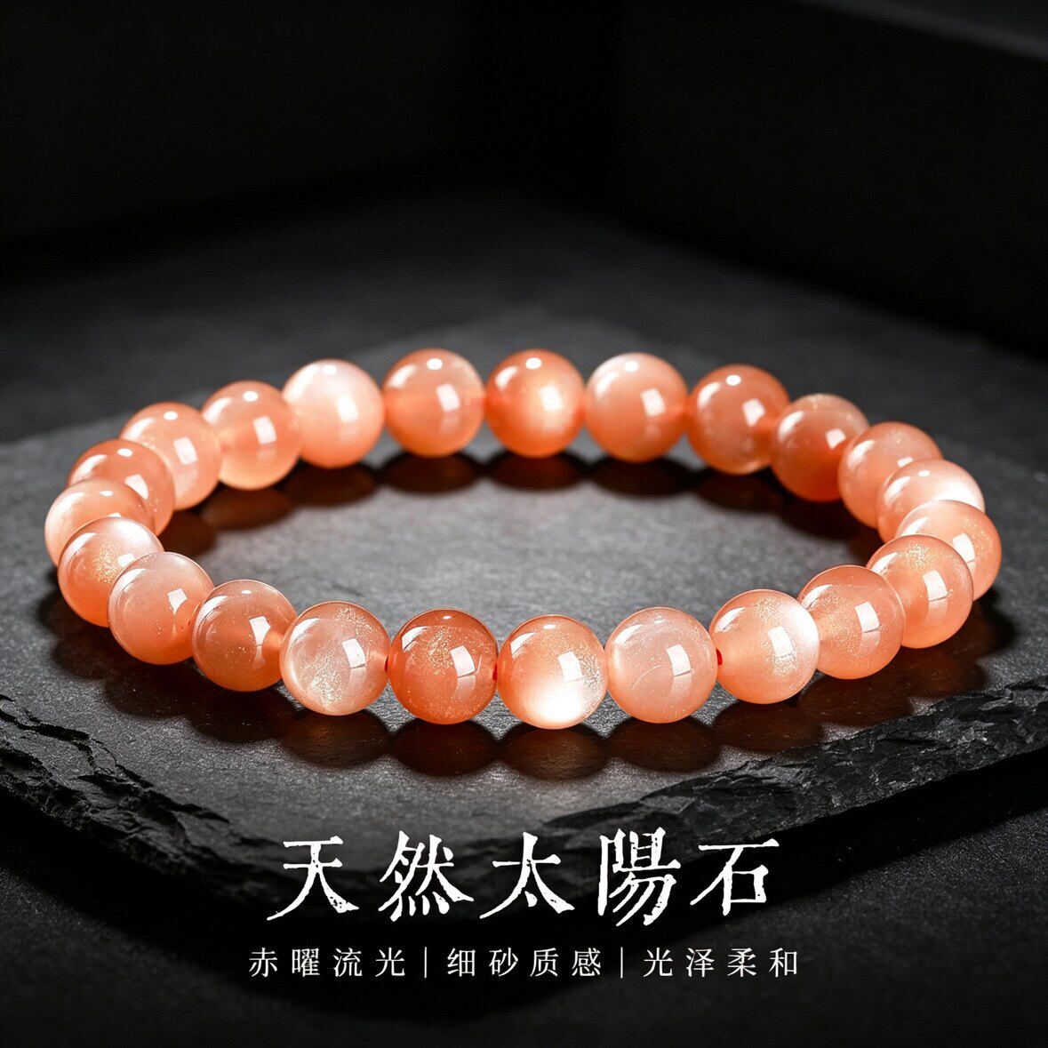 太阳石手串男女款水晶手链