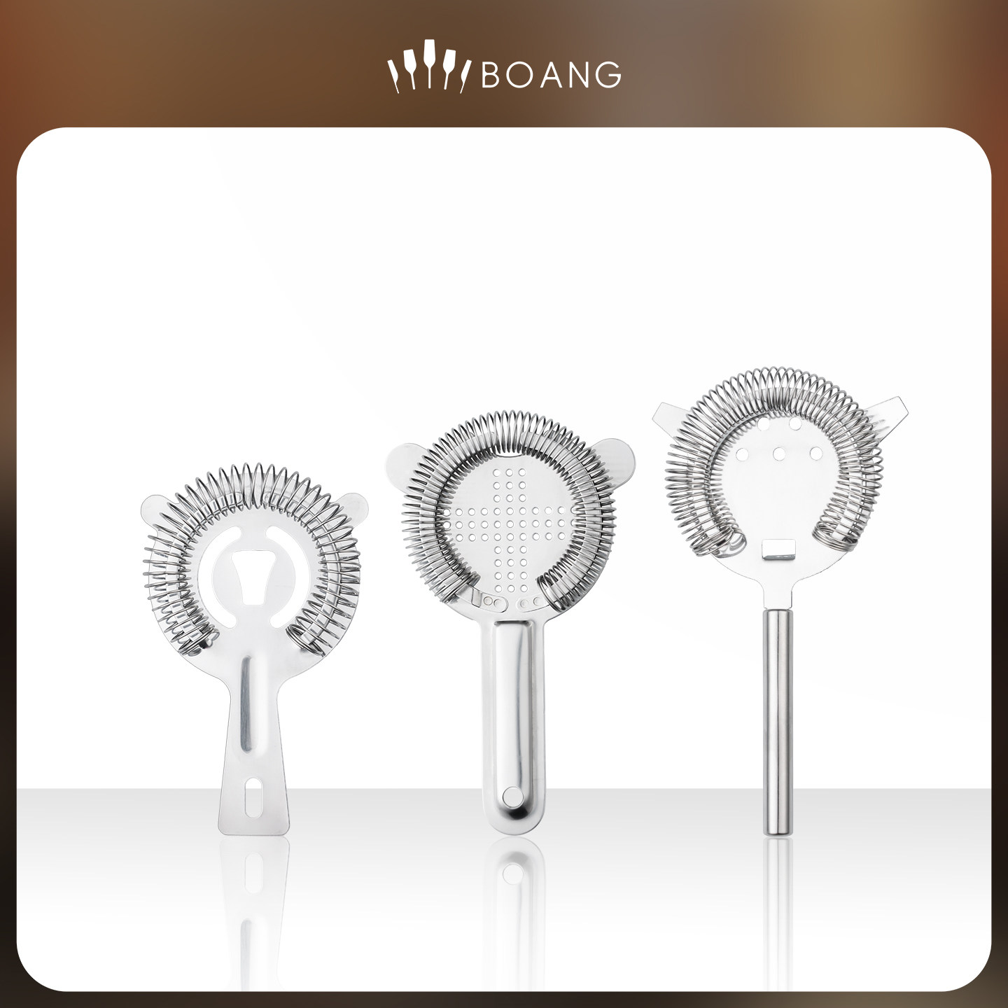 调酒工具滤冰器304不锈钢自制饮料隔冰器鸡尾酒过滤器网格酒吧师