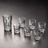 酒具中国风白酒杯分酒器套装 家用玻璃一两小酒盅黄酒土烧酒口杯子