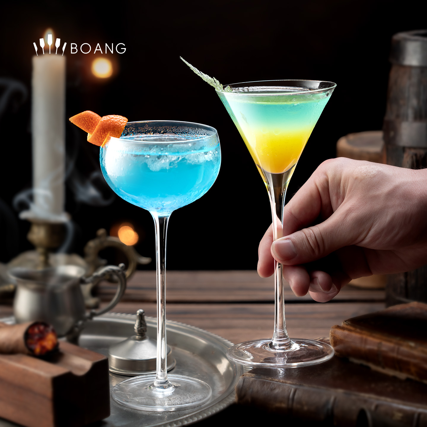 【胖东来爆款】水晶玻璃鸡尾酒杯